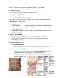 Guía Completa de Examen Físico de Abdomen: Inspección, Auscultación, Palpación y Percusión