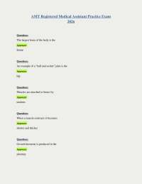 AMT Registered Medical Assistant Practice Exam 2026