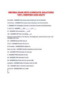 NBCRNA EXAM WITH COMPLETE SOLUTIONS 100% VERIFIED 2026-2027!!