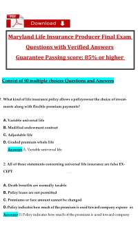 MD Life Final Exam 3: Comprehensive Maryland Life Insurance Study Guide