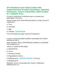 ATI Nutrition Exam Study Guide with Comprehensive Practice Questions, Detailed Rationales,