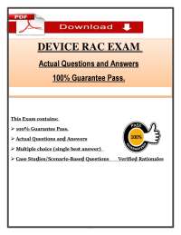 Device RAC Exam Questions & Answers (2026/2027) | Regulatory Affairs | PDF