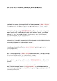 NSCA CPSS FINAL EXAM QUESTIONS WITH CORRECT AND VERIFIED ANSWERS