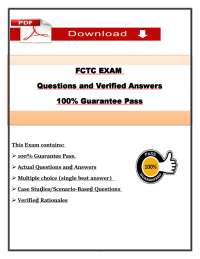 FCTC Exam Questions & Answers (2026/2027) | Firefighter Testing | FCTC (PDF)