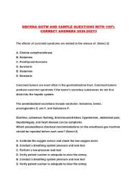 NBCRNA QOTW AND SAMPLE QUESTIONS WITH 100% CORRECT ANSWERS 2026-2027!!