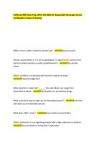 California RBS Exam Prep 2024: 200 Q&A for Responsible Beverage Service Certification, Ex