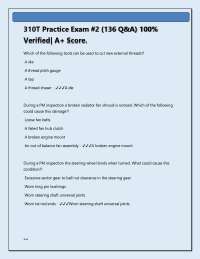 310T Practice Exam #2 (136 Q&A) 100% Verified| A+ Score 2026-2027