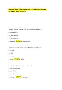 CCBMA CLINICAL EXAM SAMPLE TEST QUESTIONS WITH CORRECT ANSWERS., Exams of Nursing