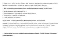FLORIDA CLASS G ARMED SECURITY LICENSE EXAM– QUESTIONS AND ANSWERS | VERIFIED ANSWERS