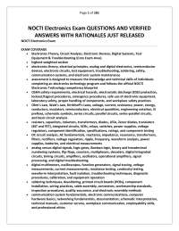 NOCTI Electronics Exam QUESTIONS AND VERIFIED ANSWERS WITH RATIONALES JUST RELEASED.pdf is