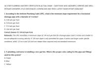 UA STAR PLUMBING MASTERY CERTIFICATION ACTUAL EXAM – QUESTIONS AND ANSWERS | VERIFIED ANS