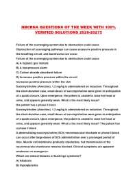 NBCRNA QUESTIONS OF THE WEEK WITH 100% VERIFIED SOLUTIONS 2026-2027!!