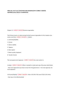 MNG 201 actual exam QUESTIONS AND ANSWERS WITH CORRECT VERIFIED ANSWERS