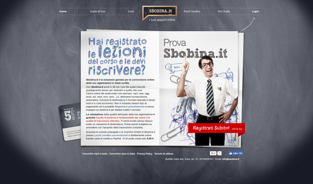 sbobinare file audio